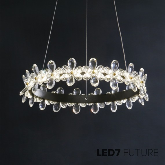 Loft Industry Modern - Flowers Dots Chandelier